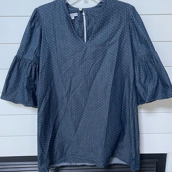 Natalie deayala blue blouse size medium - Picture 6 of 6